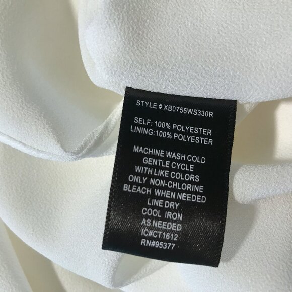 Sanctuary Accordion Pleat Cold Shoulder Tunic Blouse Ivory L - Picture 10 of 10